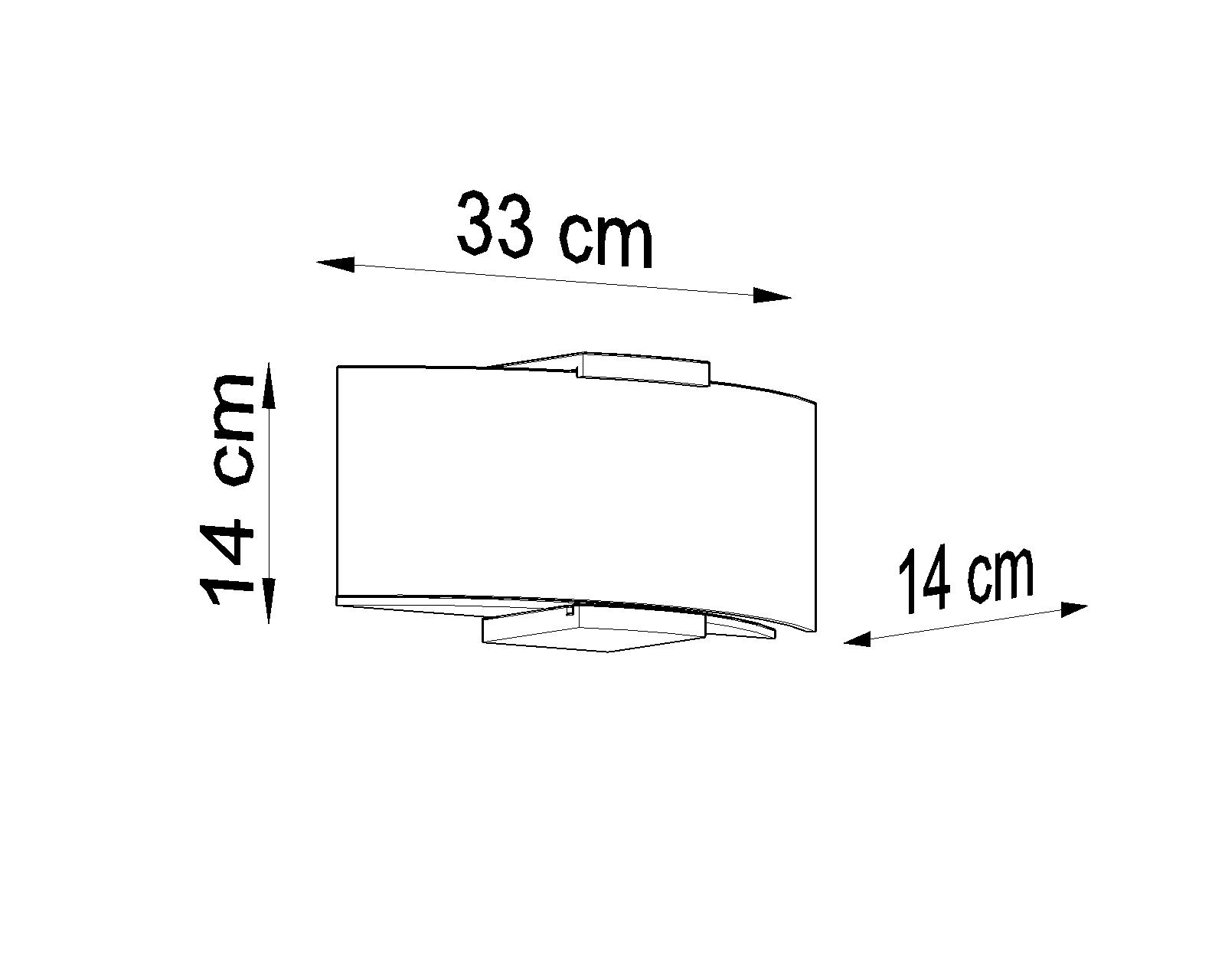 Prosty kinkiet ścienny Frigg w białym kolorze