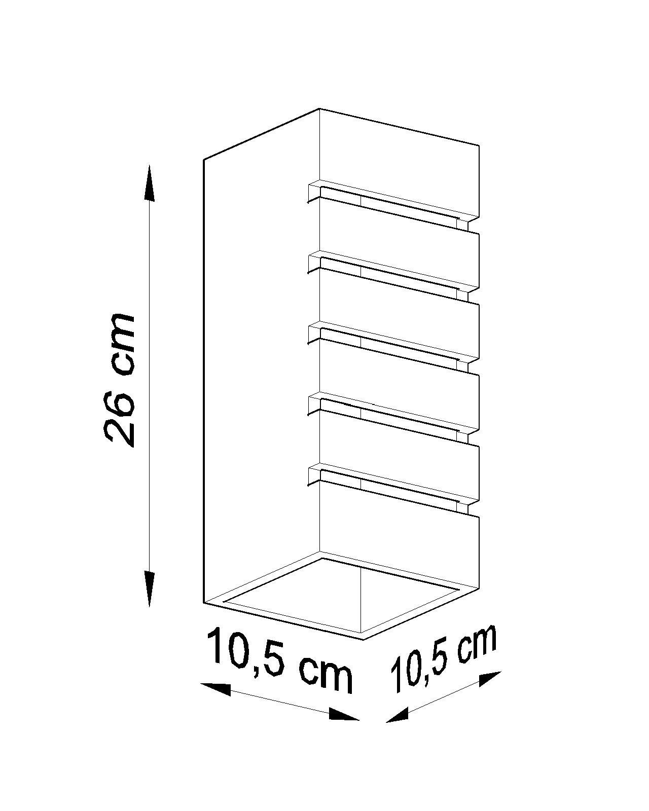 Nowoczesny kinkiet ścienny Ella w białym kolorze