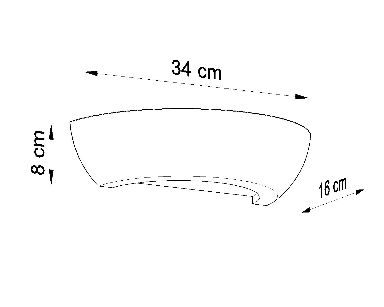 Biały kinkiet ścienny Angela w klasycznym kolorze