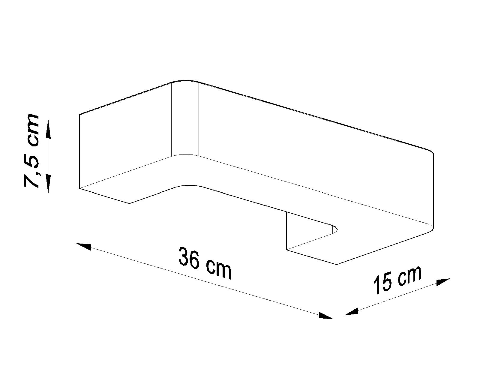 Kinkiet ścienny Cecilia w unikatowym kształcie