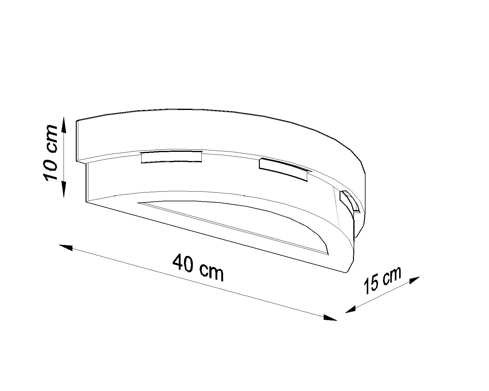 Unikatowy kinkiet ścienny Danielle w białym kolorze