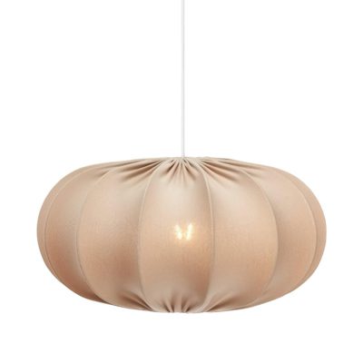 Prosta lampa wisząca Dalia w beżowym kolorze