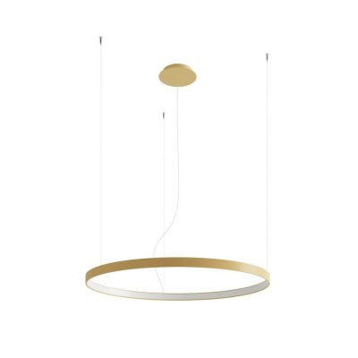 Złoty żyrandol LED Rio w nowoczesnym designie ⌀ 78 cm