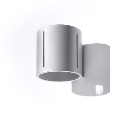 Nowoczesny kinkiet ścienny Erica w szarym kolorze