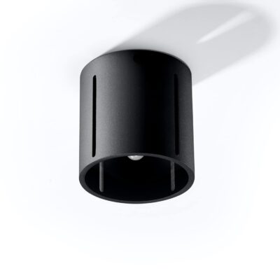 Nowoczesny spot sufitowy Erica w czarnym kolorze