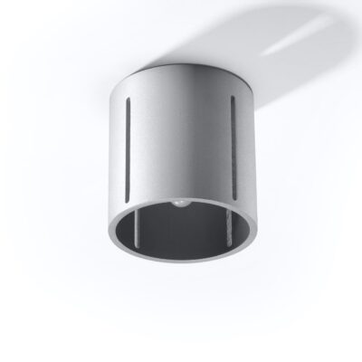 Szary spot sufitowy Erica o prostym designie