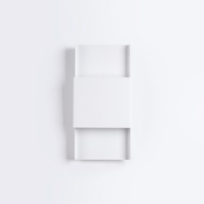 Biały kinkiet ścienny Victor o prostym designie