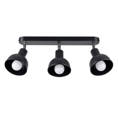 Elegancka lampa sufitowa Patric 3 w czarnym kolorze