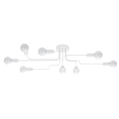 Prosta lampa sufitowa Klint 8 w klasycznym kolorze