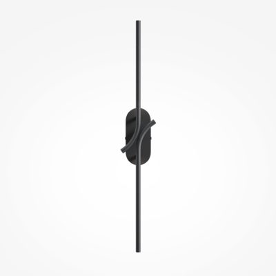 Czarny kinkiet ścienny Renaissance o prostym designie