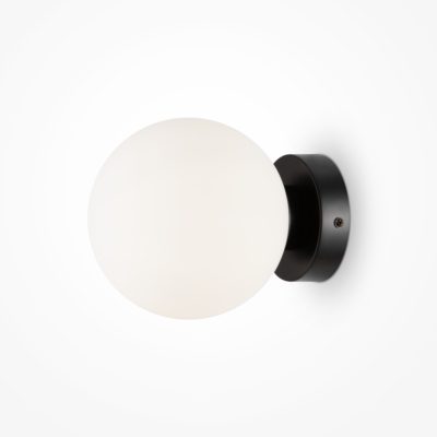 Nowoczesny kinkiet ścienny Basic form na czarnym stelażu