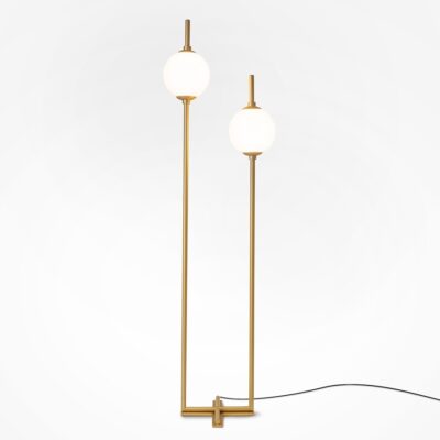 Mosiężna lampa podłogowa The Sixth Sense 2