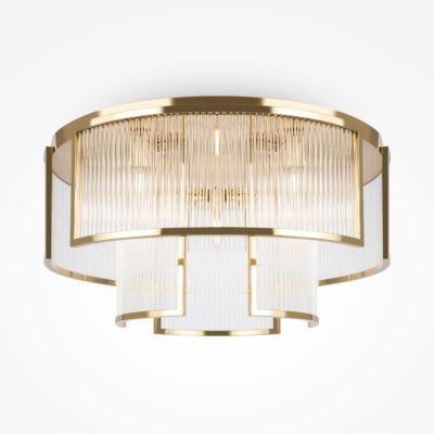 Elegancka lampa sufitowa Frame w złotym kolorze