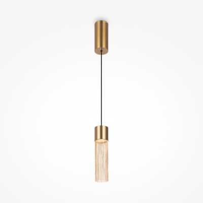 Złota lampa wisząca Imaginary w eleganckim designie