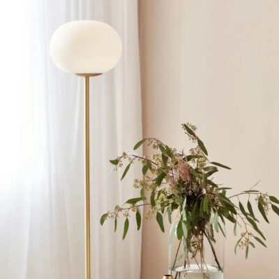 Lampy podłogowe złote | mosiężne 