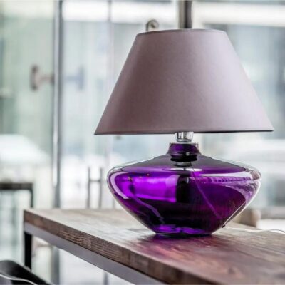 Lampy stołowe fioletowe