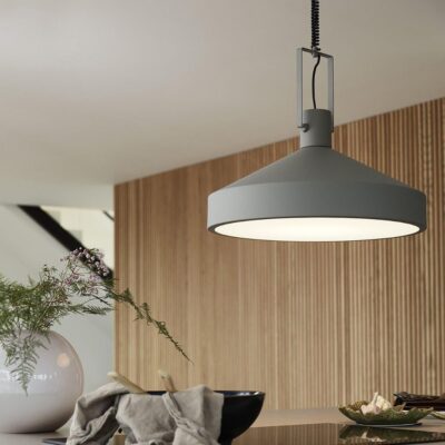 Lampy wiszące szare