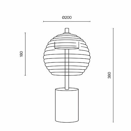 Mosiężna lampa stołowa Mystic na metalowej podstawie