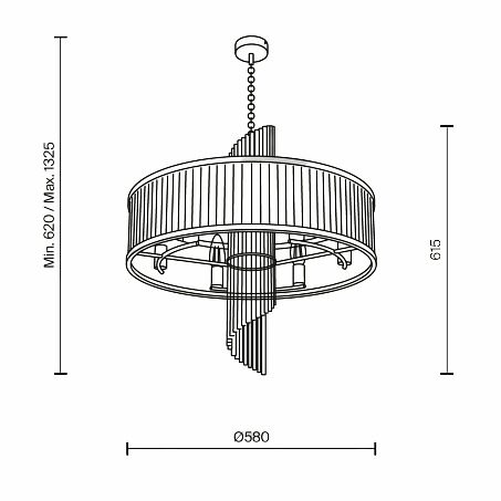 Złota lampa wisząca Frame w eleganckim designie