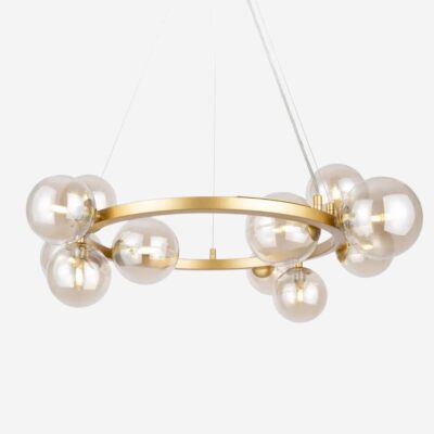 Żyrandole złote | mosiężne 