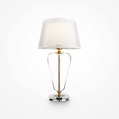Szklana lampa stołowa Verre z podwójnym abażurem