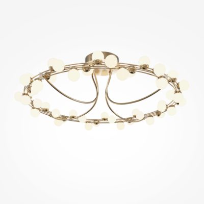 Złota lampa sufitowa Tessara w eleganckim designie