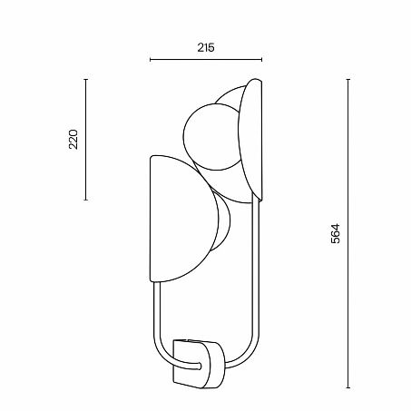Podwójny kinkiet ścienny Tropic 2 na metalowym stelażu