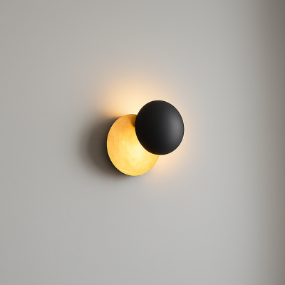 Nowoczesny kinkiet ścienny Paijan z okrągłym kloszem