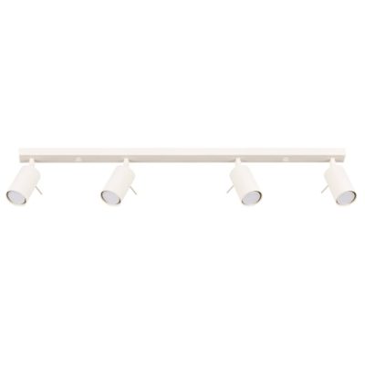 Prosta lampa sufitowa Arte 4 na beżowej listwie