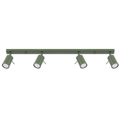 Zielona lampa sufitowa Arte 4 na listwie