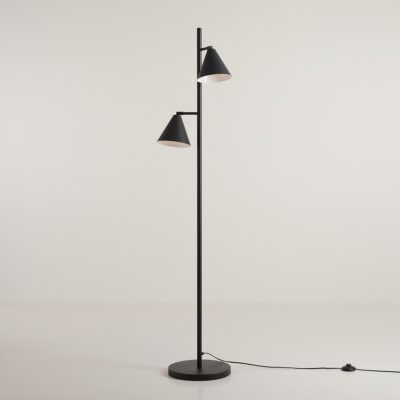 Regulowana lampa podłogowa w czarnym kolorze Form 2