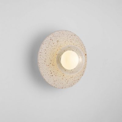 Prosty kinkiet ścienny Asunta z okrągłym kloszem