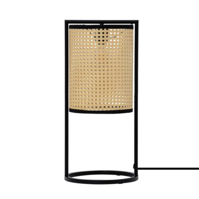 Lampa stołowa Sechura na czarnym stelażu