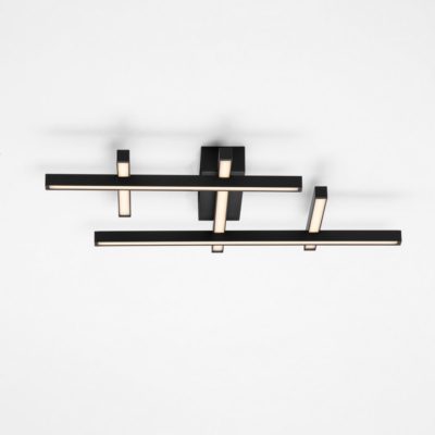 Czarna lampa sufitowa Tumbes w nowoczesnym designie