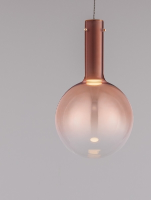 Lampy wiszące różowe złoto
