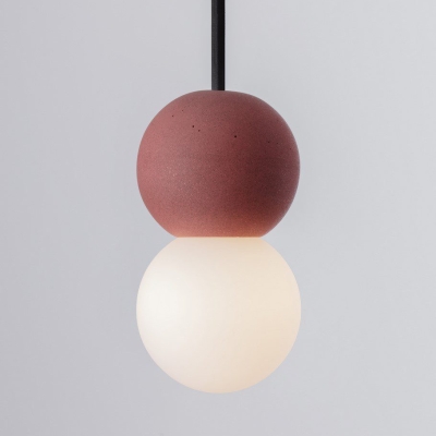 Pojedyncza lampa wisząca Ibague A na okrągłej podsufitce