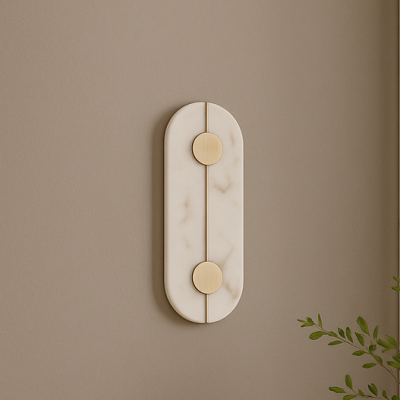 Elegancka lampa ścienna Mairana A w złotym kolorze