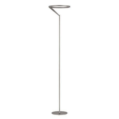 Prosta lampa podłogowa Zudanez w szarym kolorze