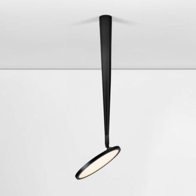 Metalowa lampa sufitowa Tolata w czarnym kolorze