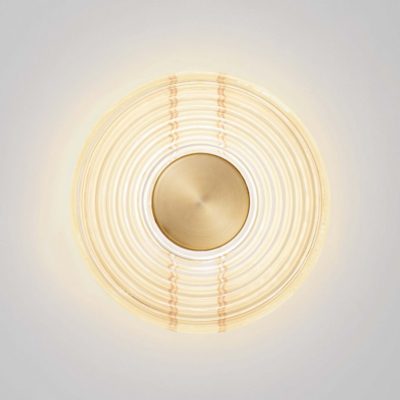 Okrągły kinkiet ścienny Bermudez w eleganckim designie