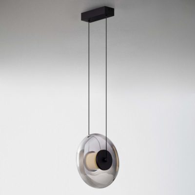 Nowoczesna lampa wisząca Huacaraje w czarnym kolorze