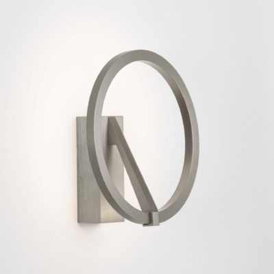 Szary kinkiet ścienny Zudanez z metalowym kloszem