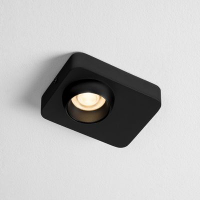 Czarny plafon sufitowy Parinas imitujący aparat fotograficzny