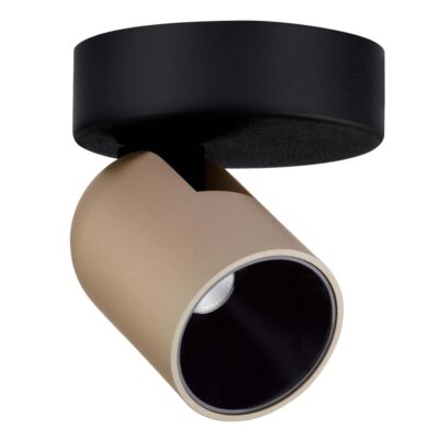 Reflektor sufitowy Bulobu na czarnym stelażu