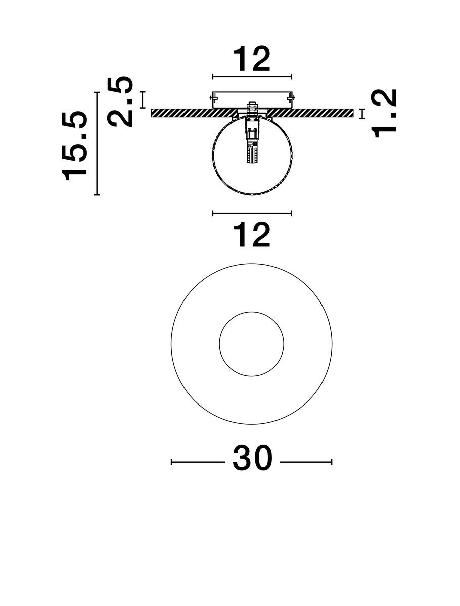 Elegancki plafon sufitowy Juanjui w białym kolorze