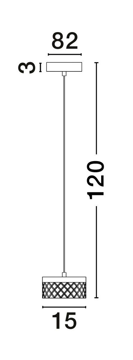 Złota lampa wisząca Mineros na metalowym stelażu