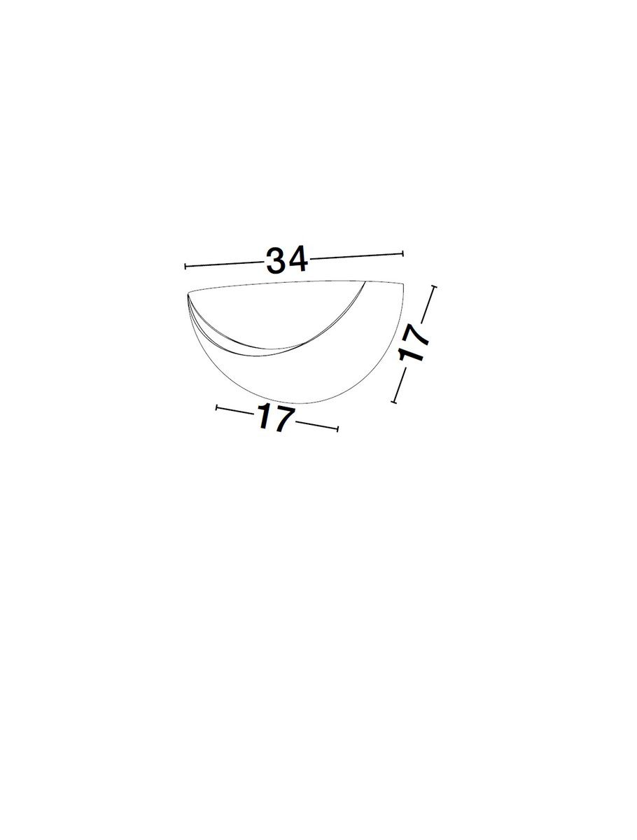 Biały kinkiet ścienny Quime B o prostym designie