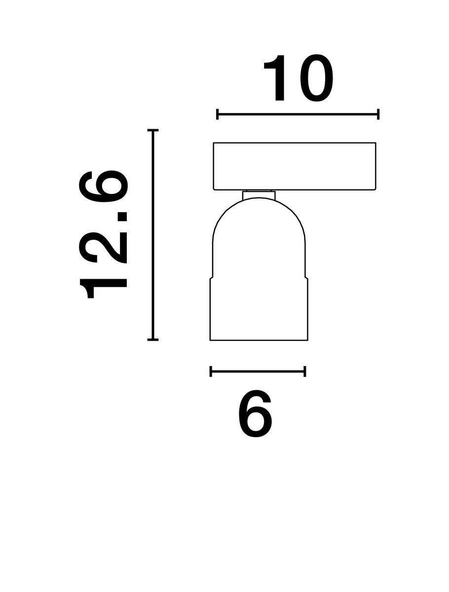Reflektor sufitowy Bulobu na czarnym stelażu