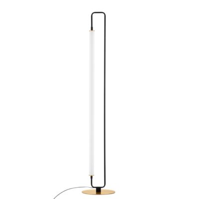 Designerska lampa podłogowa Huanta w jasnym kolorze