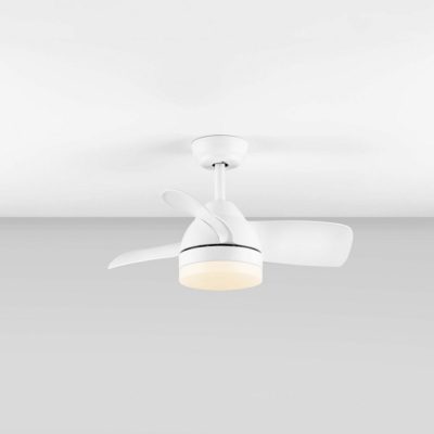 Prosta lampa sufitowa Villazon z wiatrakiem